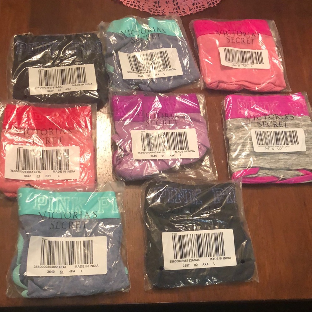 8 pairs of PINK undies